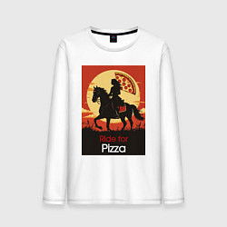 Мужской лонгслив Ride for pizza