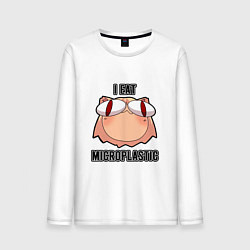 Мужской лонгслив Некоарк - Neco Arc - I eat microplastic - anime me