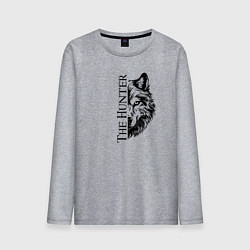 Мужской лонгслив Волк охотник