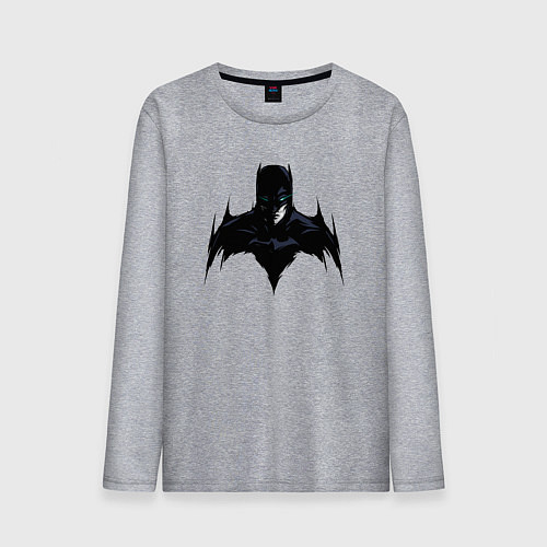 Мужской лонгслив Batman dark / Меланж – фото 1