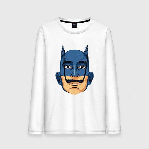Мужской лонгслив Batman Dali / Белый – фото 1