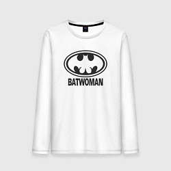 Лонгслив хлопковый мужской Женщина Бэтмен, цвет: белый