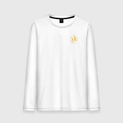 Мужской лонгслив Христос воскресе желтый узор