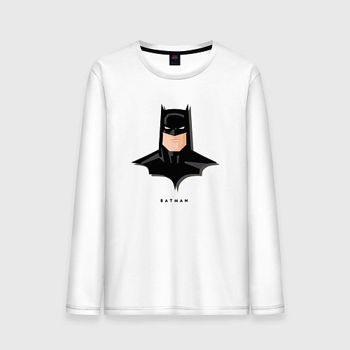 Мужской лонгслив Batman comics / Белый – фото 1