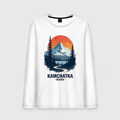 Мужской лонгслив Kamchatka / Белый – фото 1