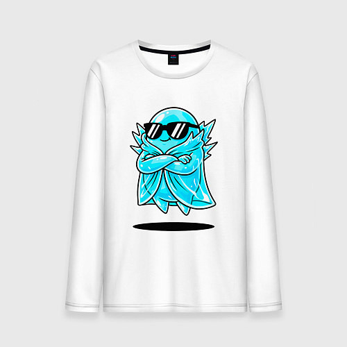 Мужской лонгслив Ледяной призрак / Белый – фото 1