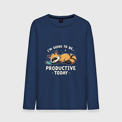 Мужской лонгслив Супер продуктивный енот