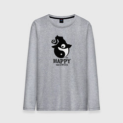 Мужской лонгслив Счастливого Хэллоуина и гармонии