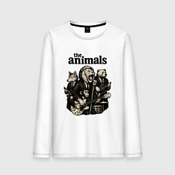 Мужской лонгслив The animals группа из зверей