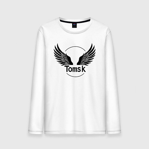 Мужской лонгслив Крылья Томска / Белый – фото 1