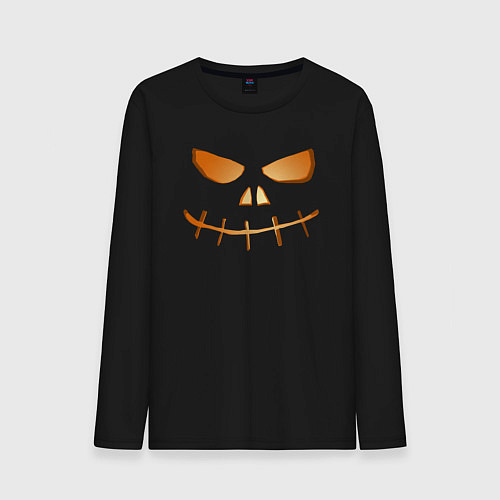 Мужской лонгслив Evil smile / Черный – фото 1