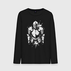 Мужской лонгслив Доспехи рыцаря граффити