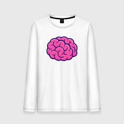 Мужской лонгслив Розовый мозг