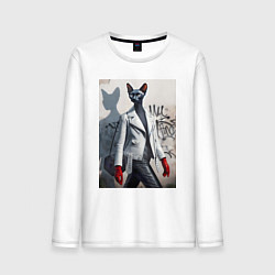 Мужской лонгслив Cat girl Cornish Rex - ai art fantasy