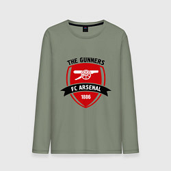Лонгслив хлопковый мужской FC Arsenal: The Gunners, цвет: авокадо