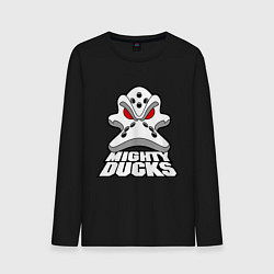 Лонгслив хлопковый мужской HC Anaheim Ducks, цвет: черный