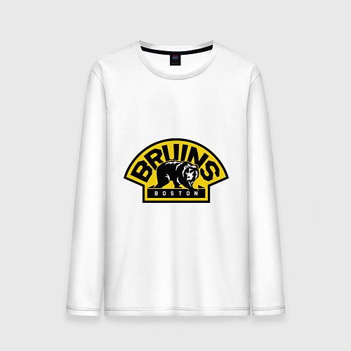Мужской лонгслив HC Boston Bruins Label / Белый – фото 1