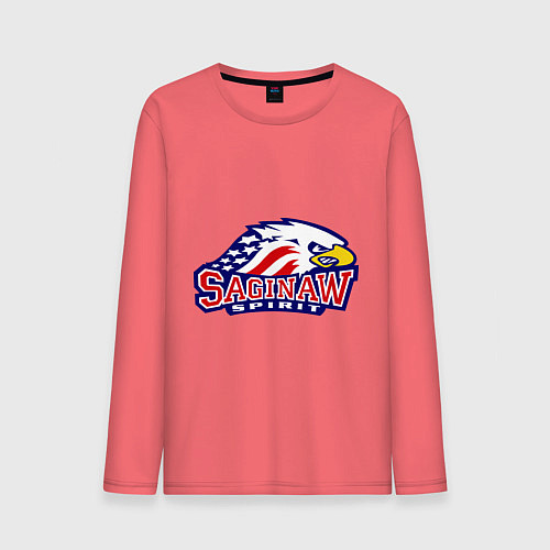 Мужской лонгслив HC Saginaw Spirit / Коралловый – фото 1