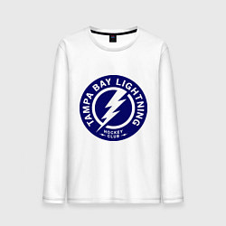 Лонгслив хлопковый мужской HC Tampa Bay Lightning, цвет: белый