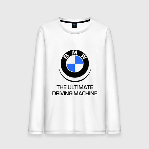 Мужской лонгслив BMW Driving Machine / Белый – фото 1