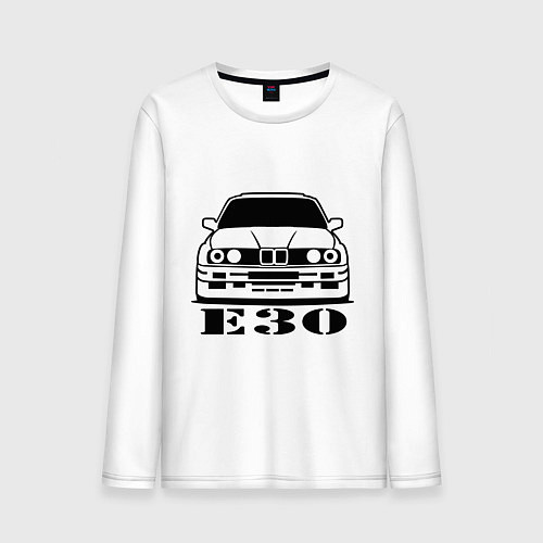 Мужской лонгслив E30 / Белый – фото 1