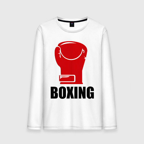 Мужской лонгслив Boxing Rage / Белый – фото 1