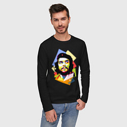 Лонгслив хлопковый мужской Che Guevara Art, цвет: черный — фото 2