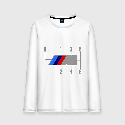 Мужской лонгслив BMW / Белый – фото 1