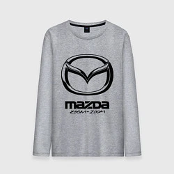 Лонгслив хлопковый мужской Mazda Zoom-Zoom, цвет: меланж