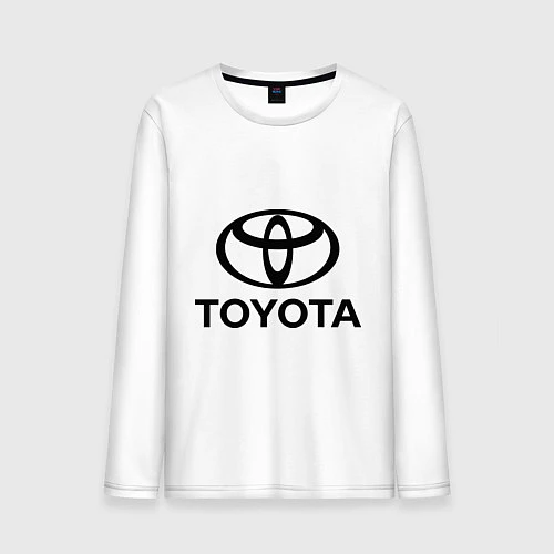 Мужской лонгслив Toyota Logo / Белый – фото 1