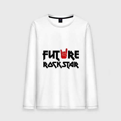 Мужской лонгслив Future Rockstar / Белый – фото 1