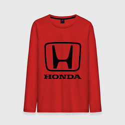 Лонгслив хлопковый мужской Honda logo цвета красный — фото 1