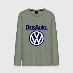 Лонгслив хлопковый мужской Volkswagen Das Auto, цвет: авокадо