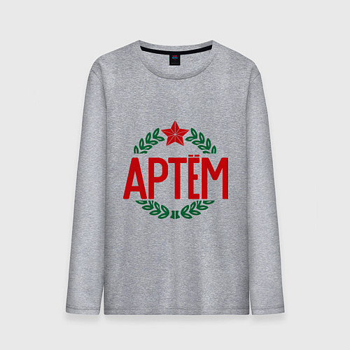 Мужской лонгслив Артём / Меланж – фото 1