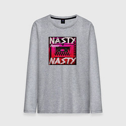 Лонгслив хлопковый мужской The Prodigy: Nasty, цвет: меланж