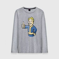 Лонгслив хлопковый мужской Fallout vault boy, цвет: меланж