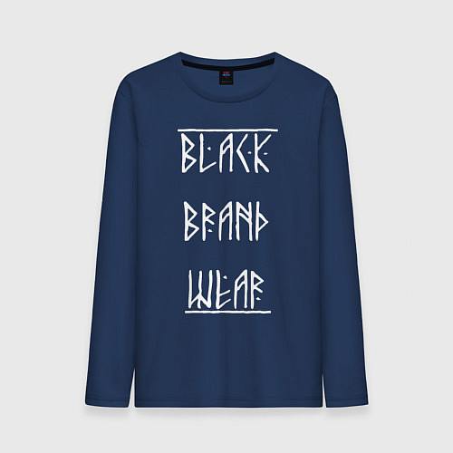 Мужской лонгслив Black Brand Wear / Тёмно-синий – фото 1