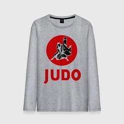 Лонгслив хлопковый мужской Judo, цвет: меланж