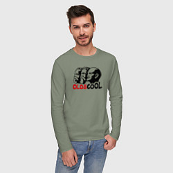 Лонгслив хлопковый мужской Oldscool USSR, цвет: авокадо — фото 2