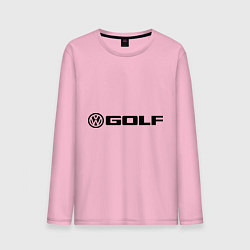 Лонгслив хлопковый мужской Volkswagen Golf цвета светло-розовый — фото 1