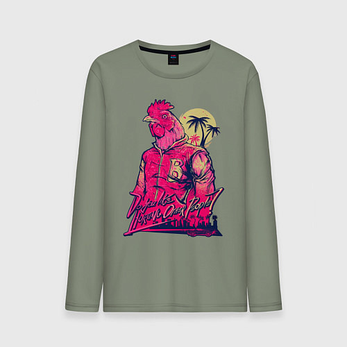 Мужской лонгслив Hooking Over People? / Авокадо – фото 1