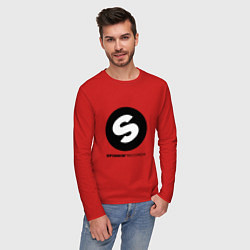 Лонгслив хлопковый мужской Spinnin records, цвет: красный — фото 2