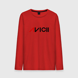 Лонгслив хлопковый мужской Avicii, цвет: красный