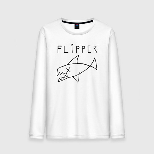 Мужской лонгслив Flipper / Белый – фото 1
