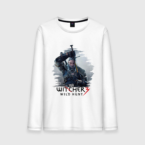 Мужской лонгслив The Witcher 3 / Белый – фото 1