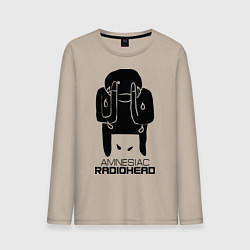 Лонгслив хлопковый мужской Radiohead, цвет: миндальный