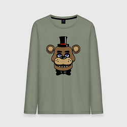 Лонгслив хлопковый мужской Freddy FNAF, цвет: авокадо