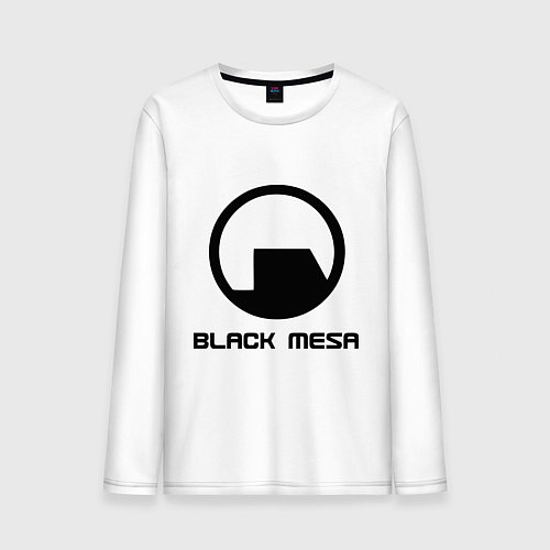 Мужской лонгслив Black Mesa: Logo / Белый – фото 1