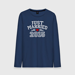 Мужской лонгслив Just Married 2015 Молодожены