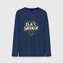 Лонгслив хлопковый мужской Black Sabbath, цвет: тёмно-синий